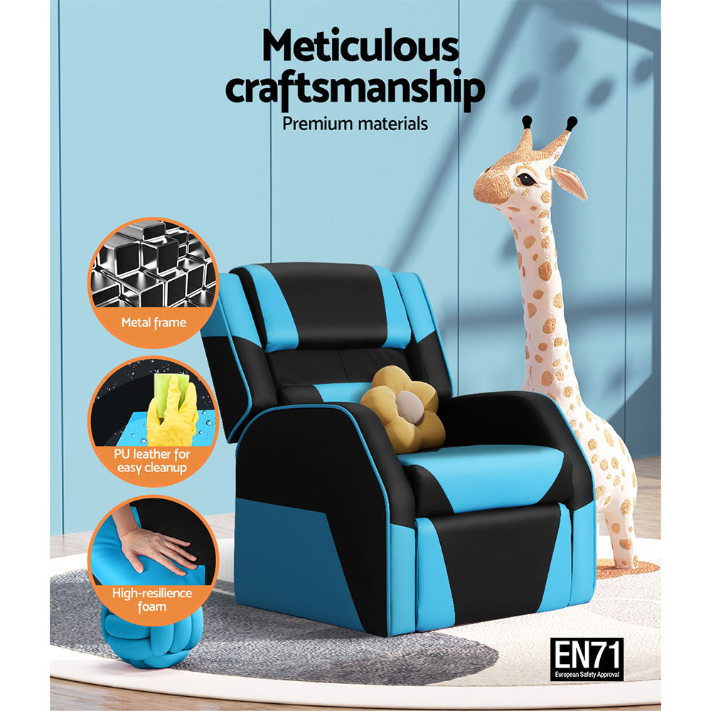 Keezi Kids' PU Leather Gaming Recliner — product image 5