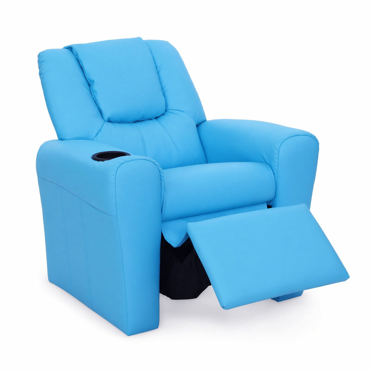 Keezi Kids' PU Leather Recliner — Blue — product image 3