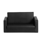 Keezi Kids' 2-Seater Flip-Out Sofa — Black PU Leather — product image 4