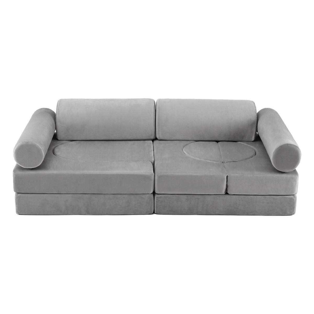 Keezi Modular Play Sofa — Grey, 12 Pieces — product image 1