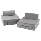Keezi Modular Play Sofa — Grey, 12 Pieces — product image 3