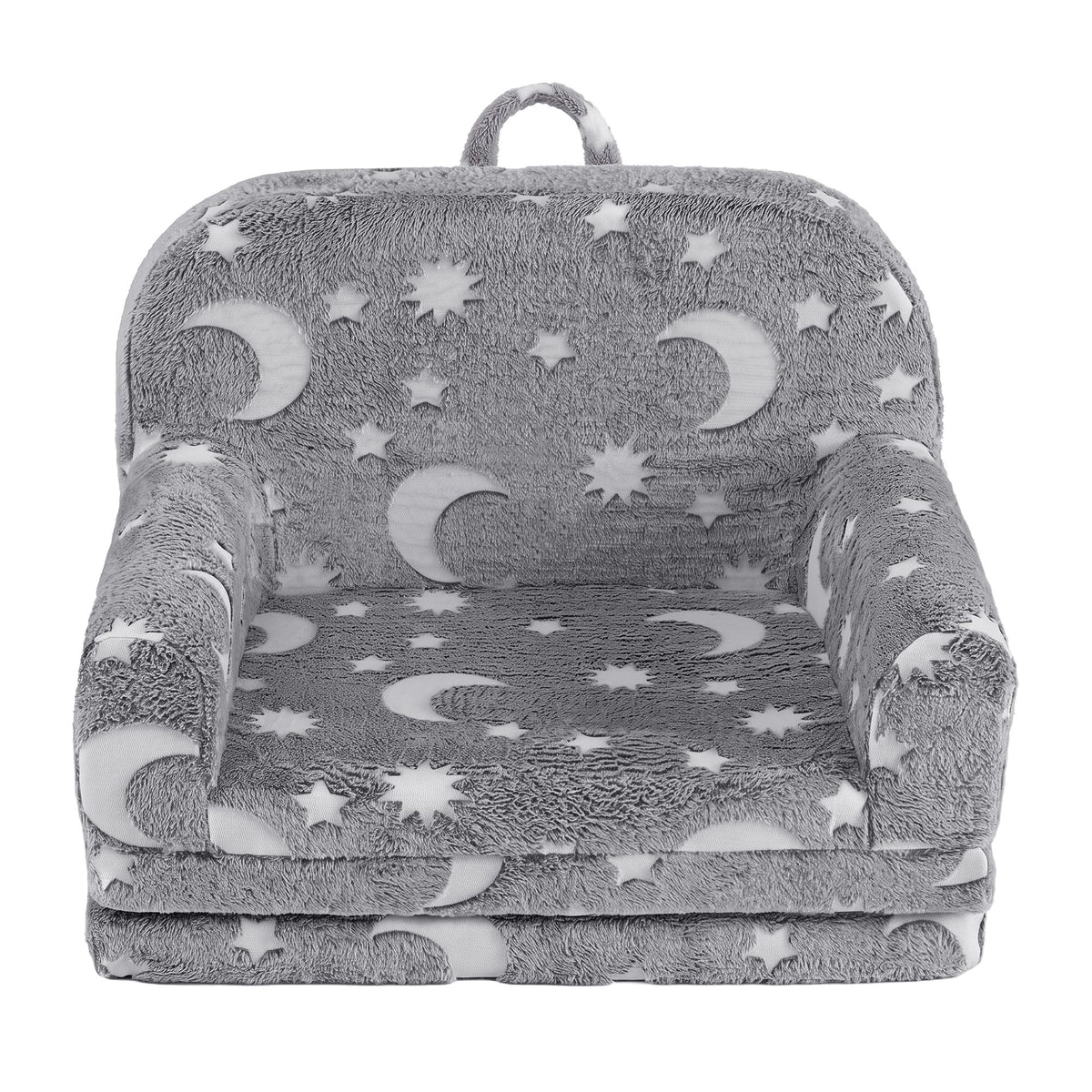 Keezi Kids 2-in-1 Fold Out Sofa Bed with Removable Washable Cover, Carry Handle, Storage Pocket — product image 4