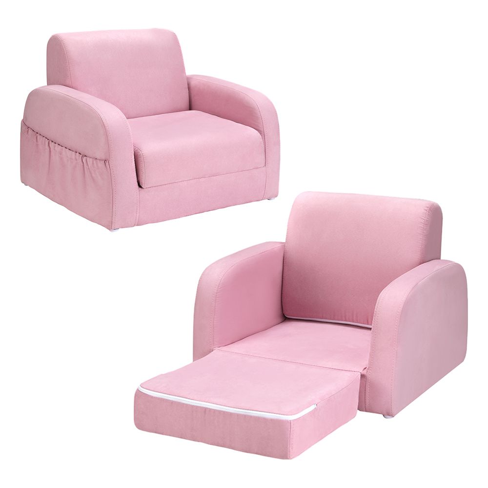 Keezi Kids' Flip-Out Sofa — Pink — product image 2