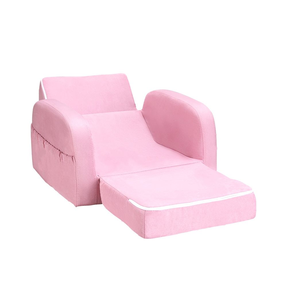 Keezi Kids' Flip-Out Sofa — Pink — product image 4