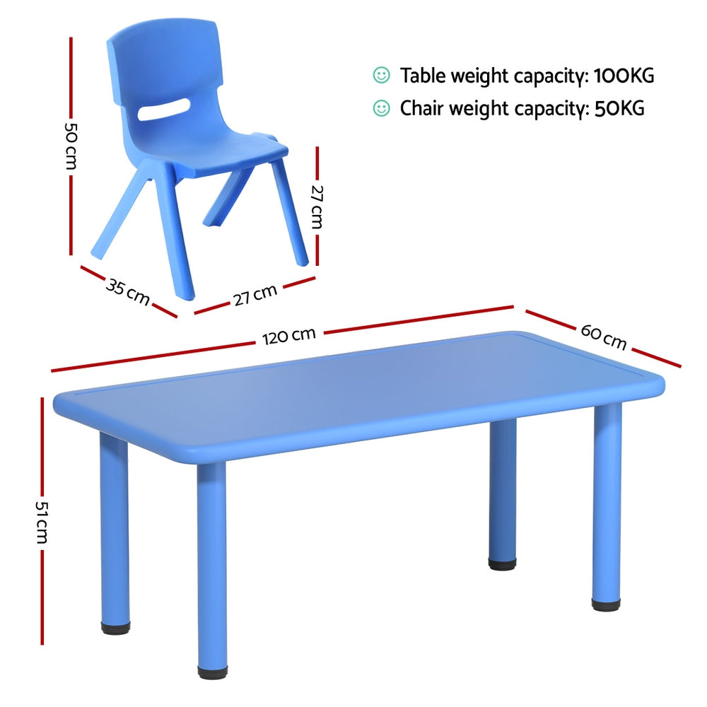 Keezi Plastic Kids' Table & 8 Chairs — 9-Piece Set — product image 2