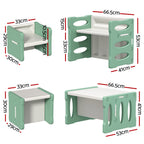 Keezi HDPE Kids' Table & Chairs — 3-Piece Set — product image 2