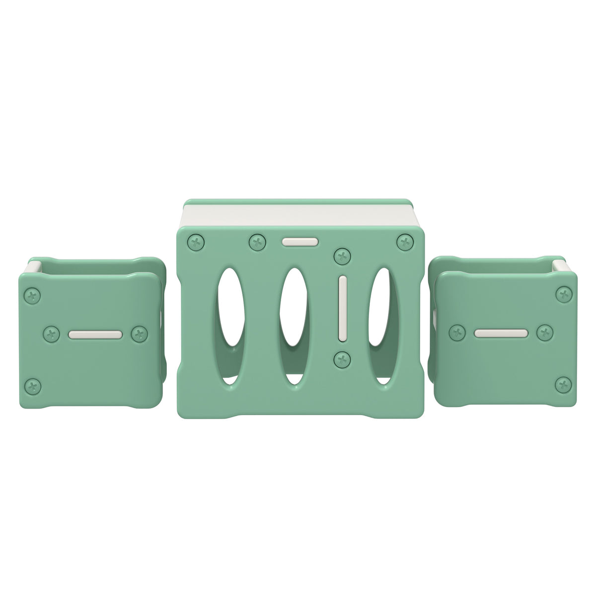 Keezi HDPE Kids' Table & Chairs — 3-Piece Set — product image 4