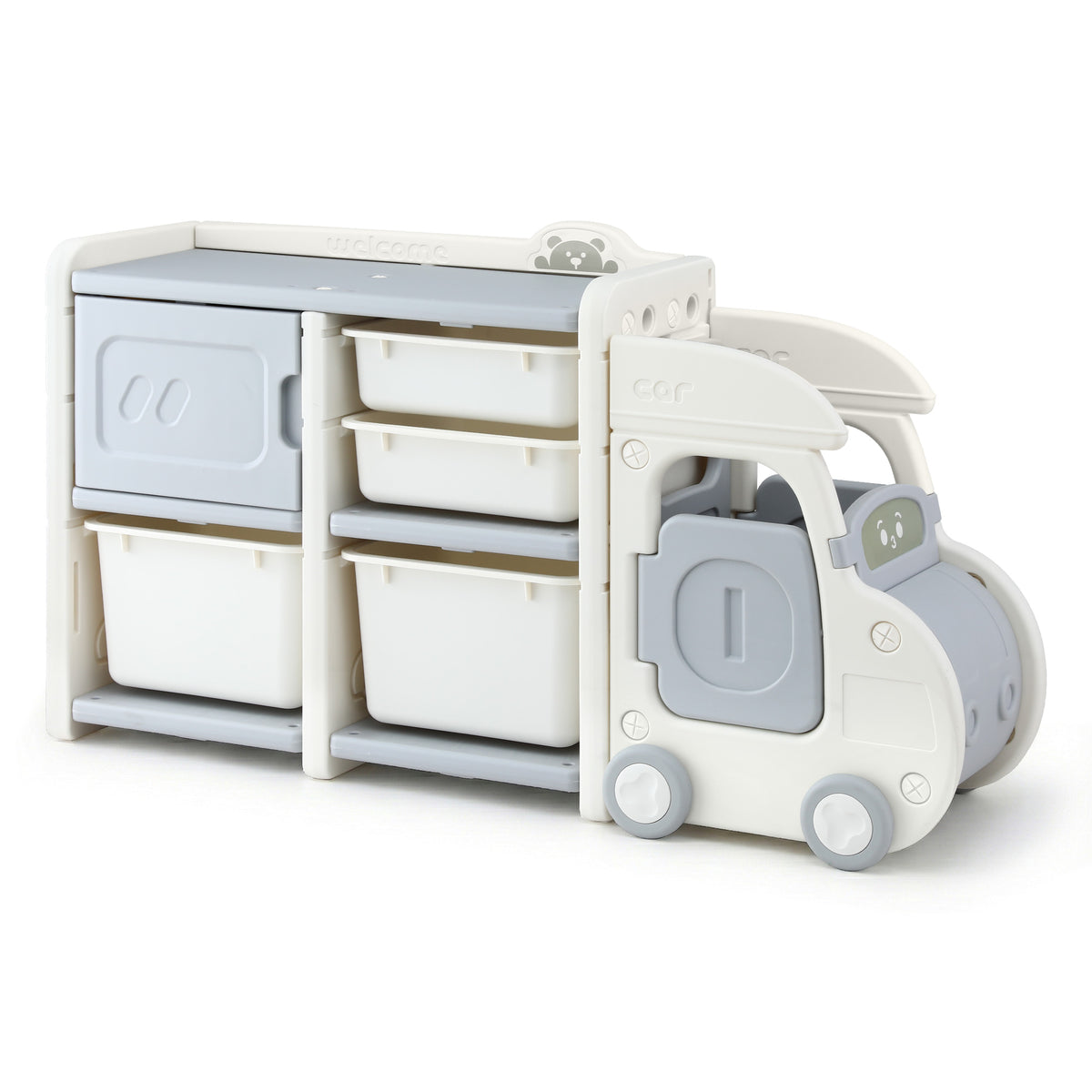 Keezi Toy Storage Cabinet & Bookshelf — 4 Bins — product image 1