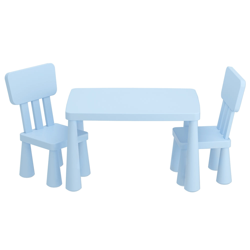 Keezi Kids' Table & 2 Chairs — Blue — product image 1