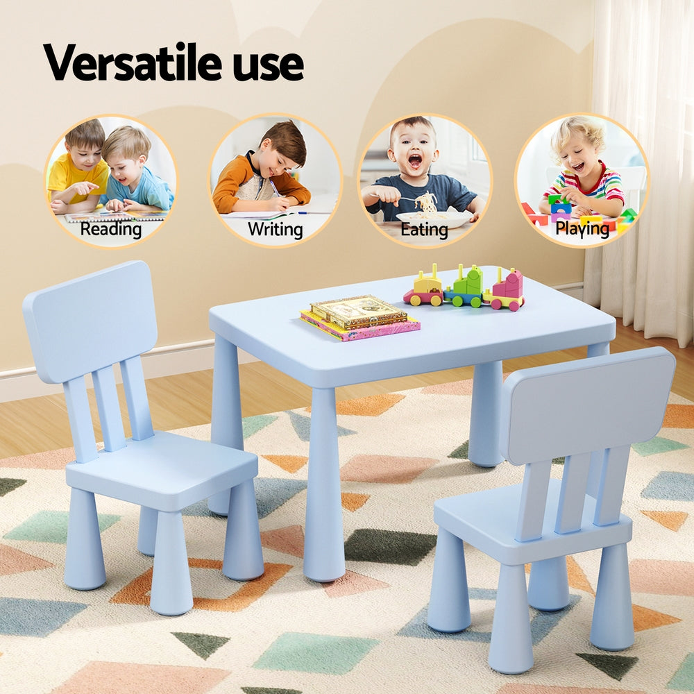 Keezi Kids' Table & 2 Chairs — Blue — product image 4
