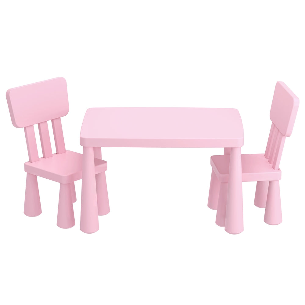 Keezi Kids' Table & 2 Chairs — Pink — product image 1