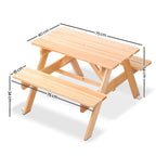 Keezi Kids Wooden Picnic Table Set with Umbrella — product image 2