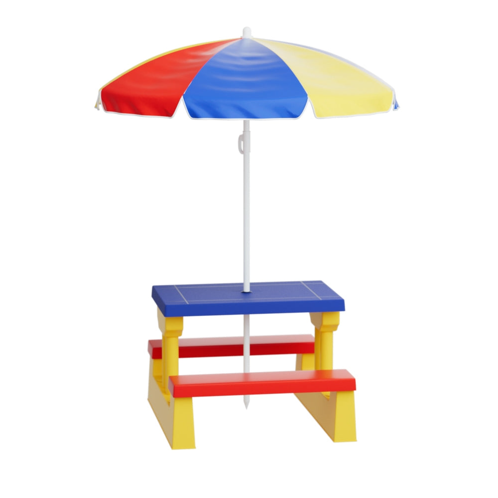 Keezi Kids' Picnic Table & Chairs with Umbrella — product image 3