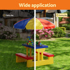 Keezi Kids' Picnic Table & Chairs with Umbrella — product image 4