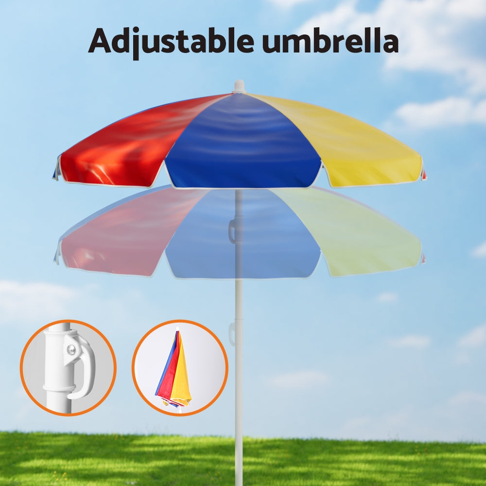 Keezi Kids' Picnic Table & Chairs with Umbrella — product image 5