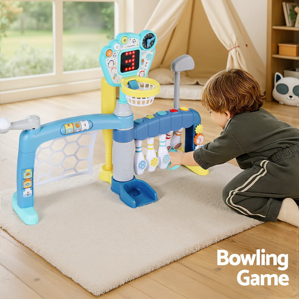 Keezi Basketball, Bowling, Baseball & Golf Play Set — Blue — product image 5