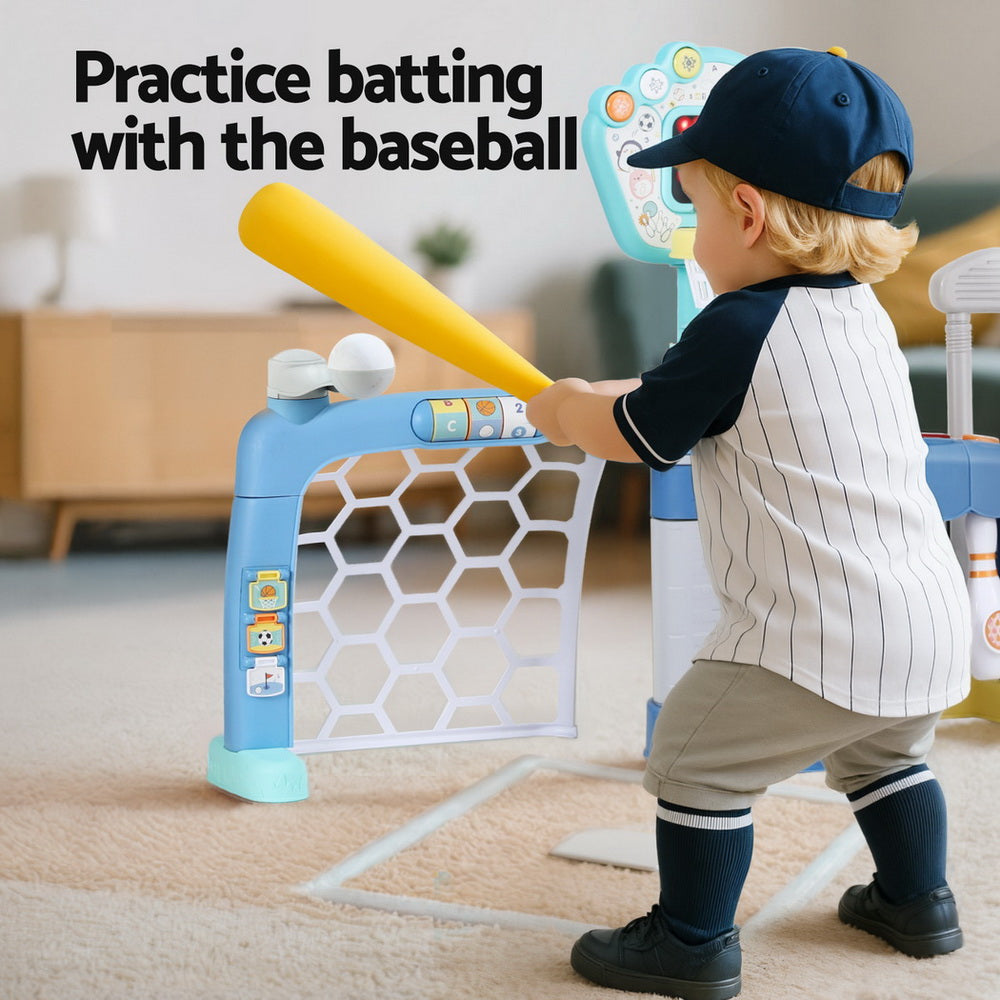 Keezi Basketball, Bowling, Baseball & Golf Play Set — Blue — product image 6
