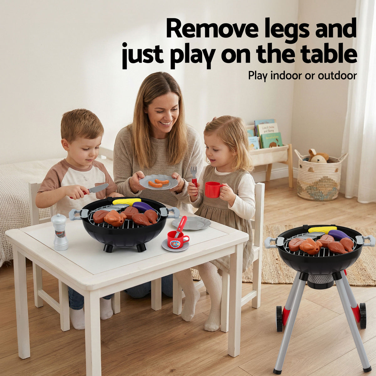 Keezi Pretend BBQ Kitchen & Play Food Set — product image 7