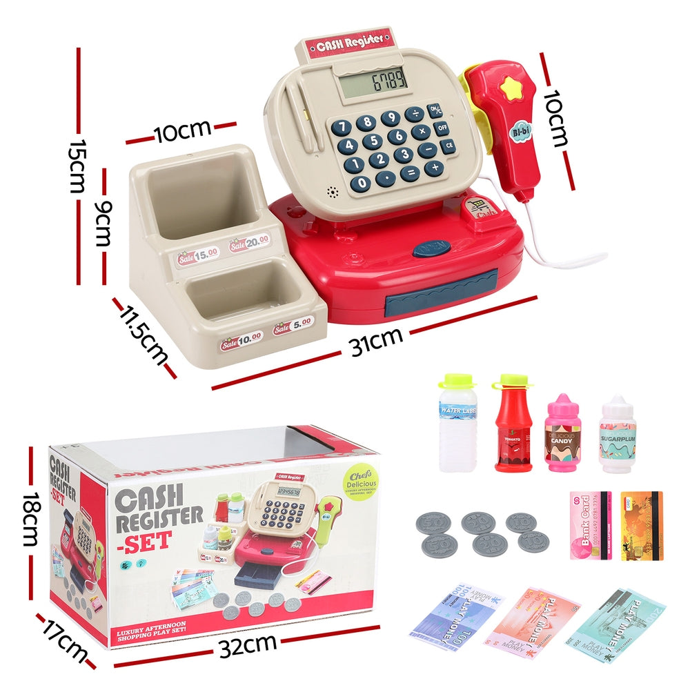 Keezi Pretend Shop Cash Register & Calculator Set — product image 2