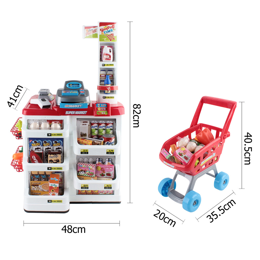 Keezi Pretend Supermarket & Trolley Set — 24 Pieces — product image 2