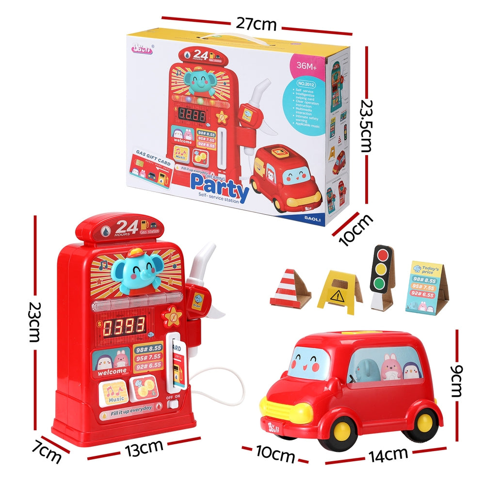 Keezi petrol station and car playset — product detail 1