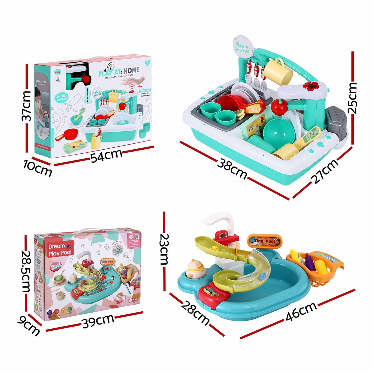 Keezi Play Kitchen Sink & Fishing Game — product image 2