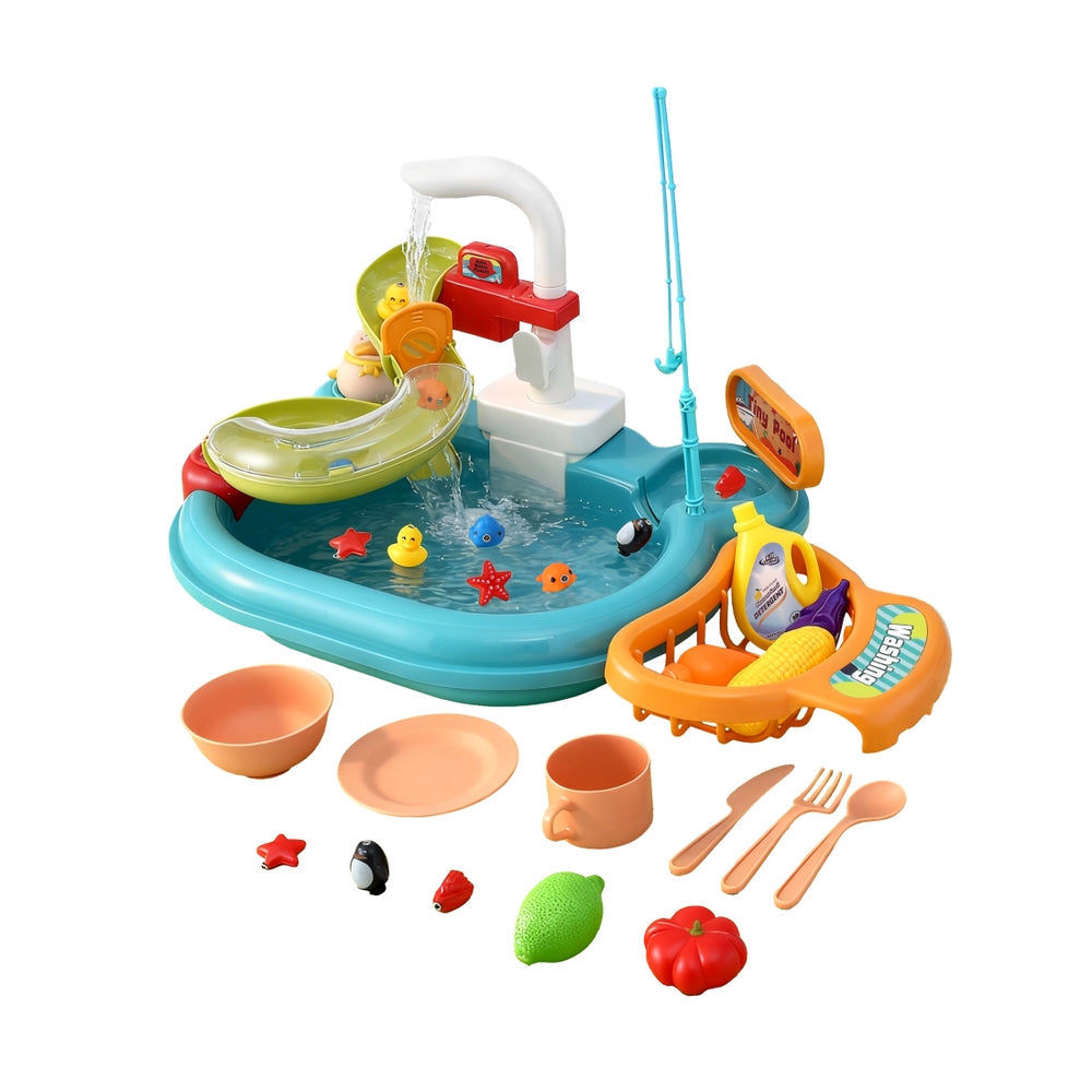 Keezi Play Sink with Tap & Fishing Toys — product image 2