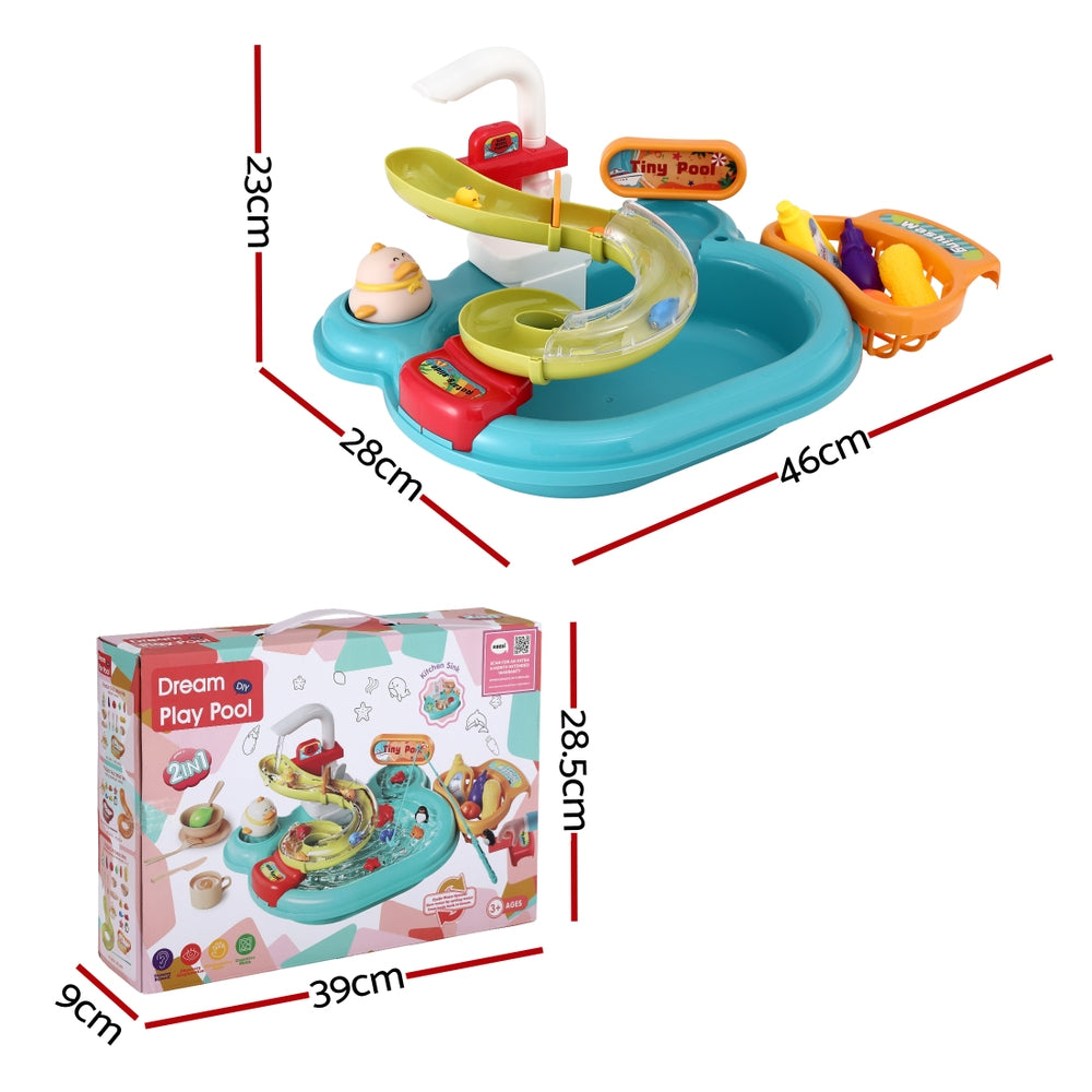 Keezi Play Sink with Tap & Fishing Toys — product image 3