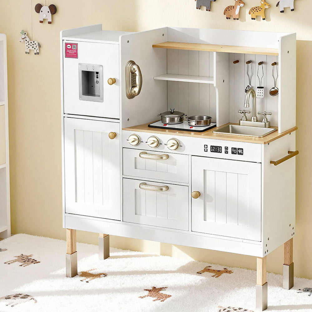 Keezi Wooden Play Kitchen with Storage — Gold — product image 1