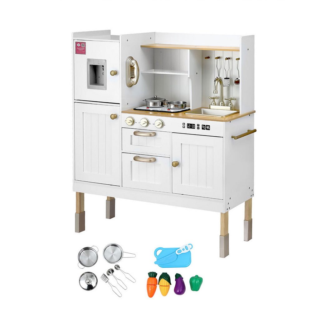 Keezi Wooden Play Kitchen with Storage — Gold — product image 2