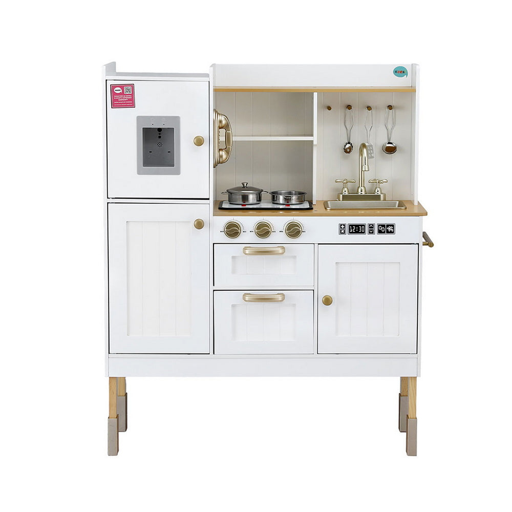 Keezi Wooden Play Kitchen with Storage — Gold — product image 4