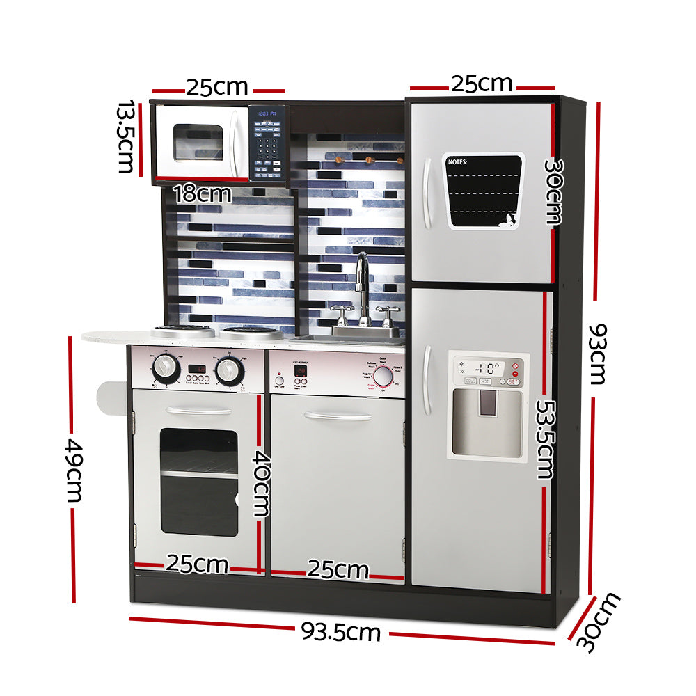 Keezi Wooden Play Kitchen with Oven & Fridge — product image 2