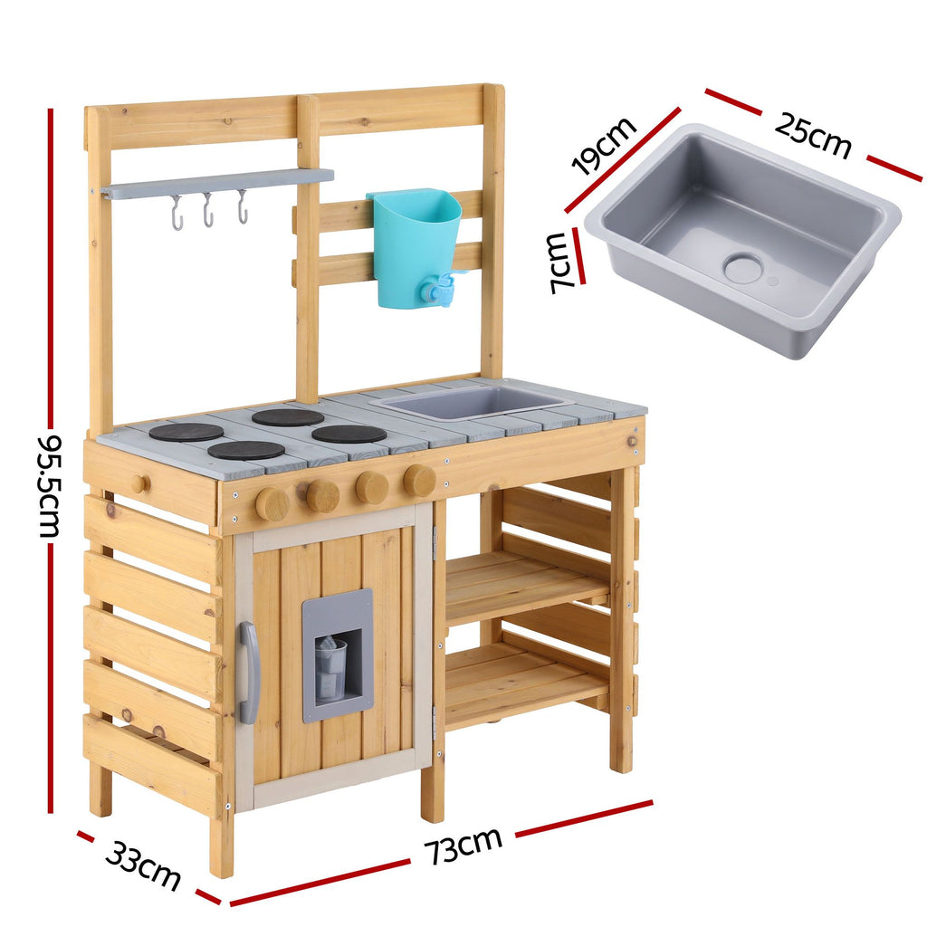 Keezi Wooden Mud Kitchen — 95 cm Tall — product image 2