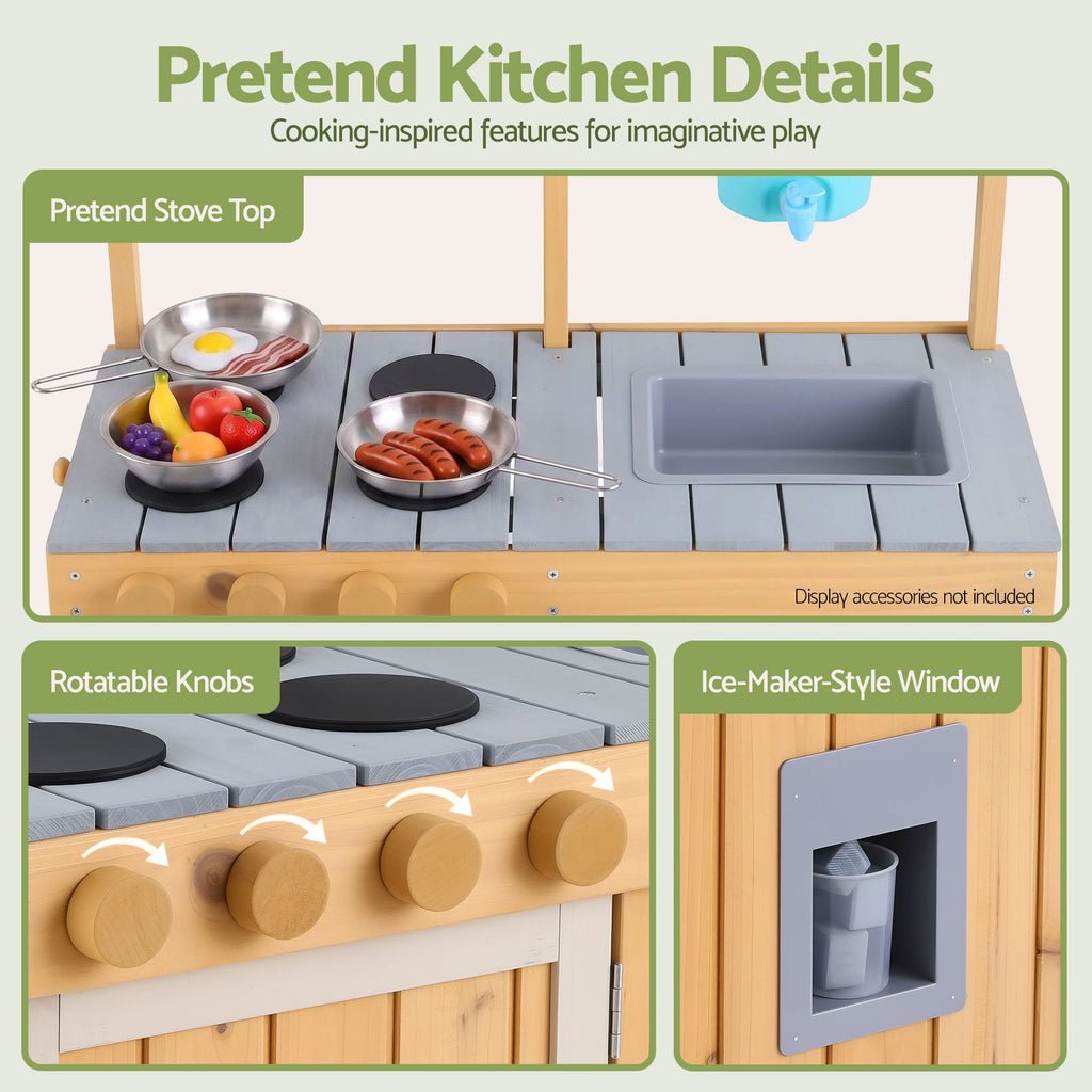 Keezi Wooden Mud Kitchen — 95 cm Tall — product image 4