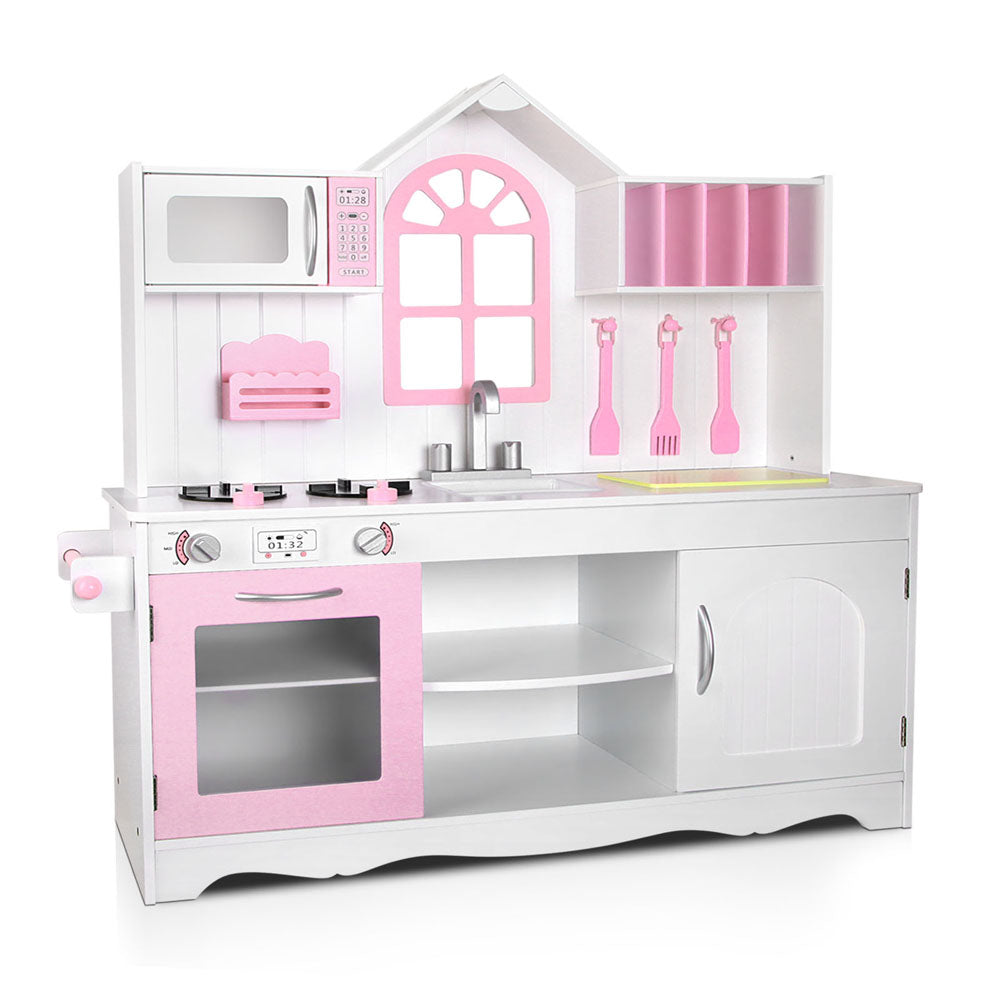 Keezi Wooden Play Kitchen with Storage Cabinet — product image 1