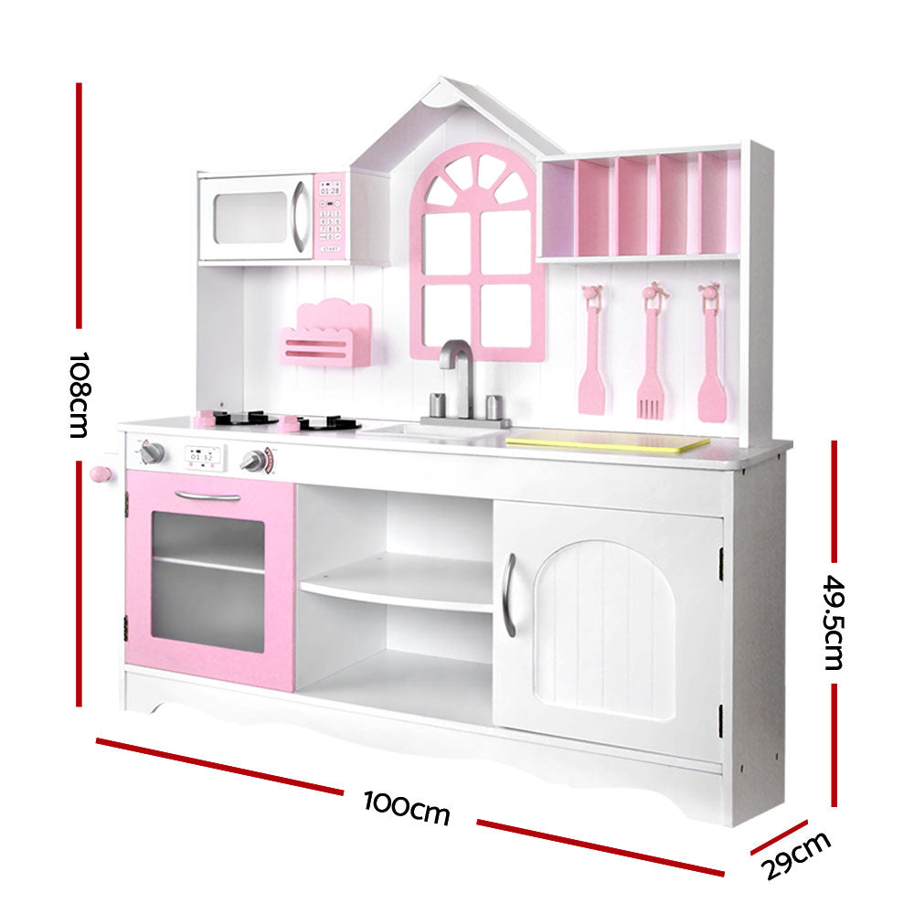 Keezi Wooden Play Kitchen with Storage Cabinet — product image 2