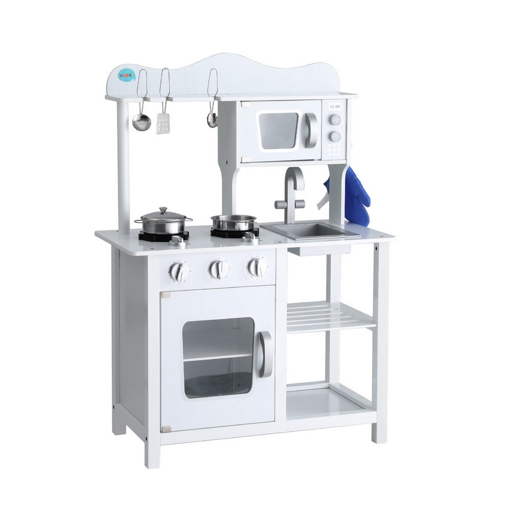 Keezi Wooden Play Kitchen with Cookware & Play Food — product image 1