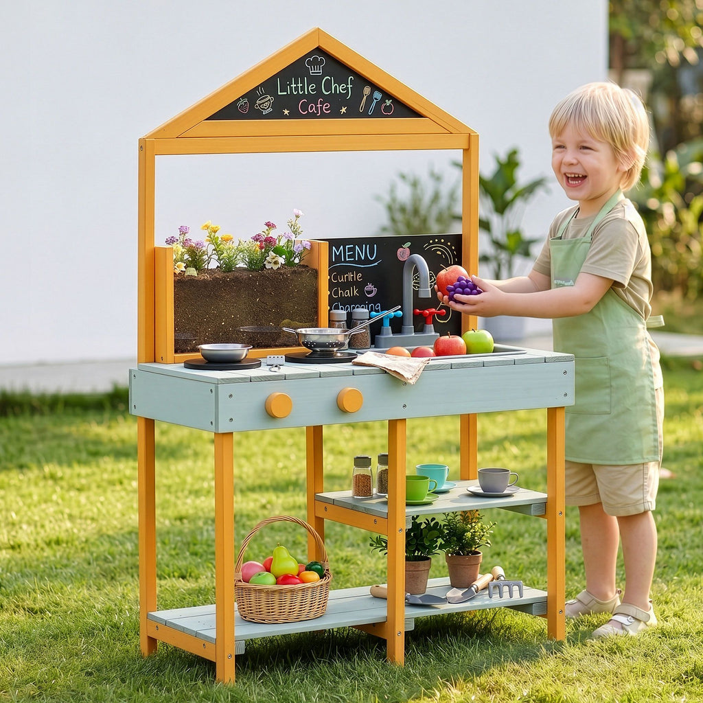Keezi Mud Kitchen with Blackboard — 110 cm — product image 1