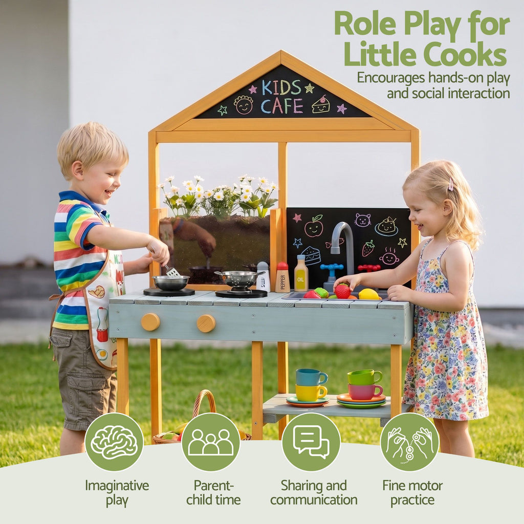 Keezi Mud Kitchen with Blackboard — 110 cm — product image 9