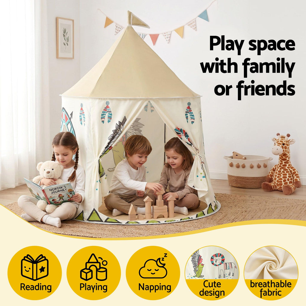 Keezi Castle Play Tent with Carry Bag