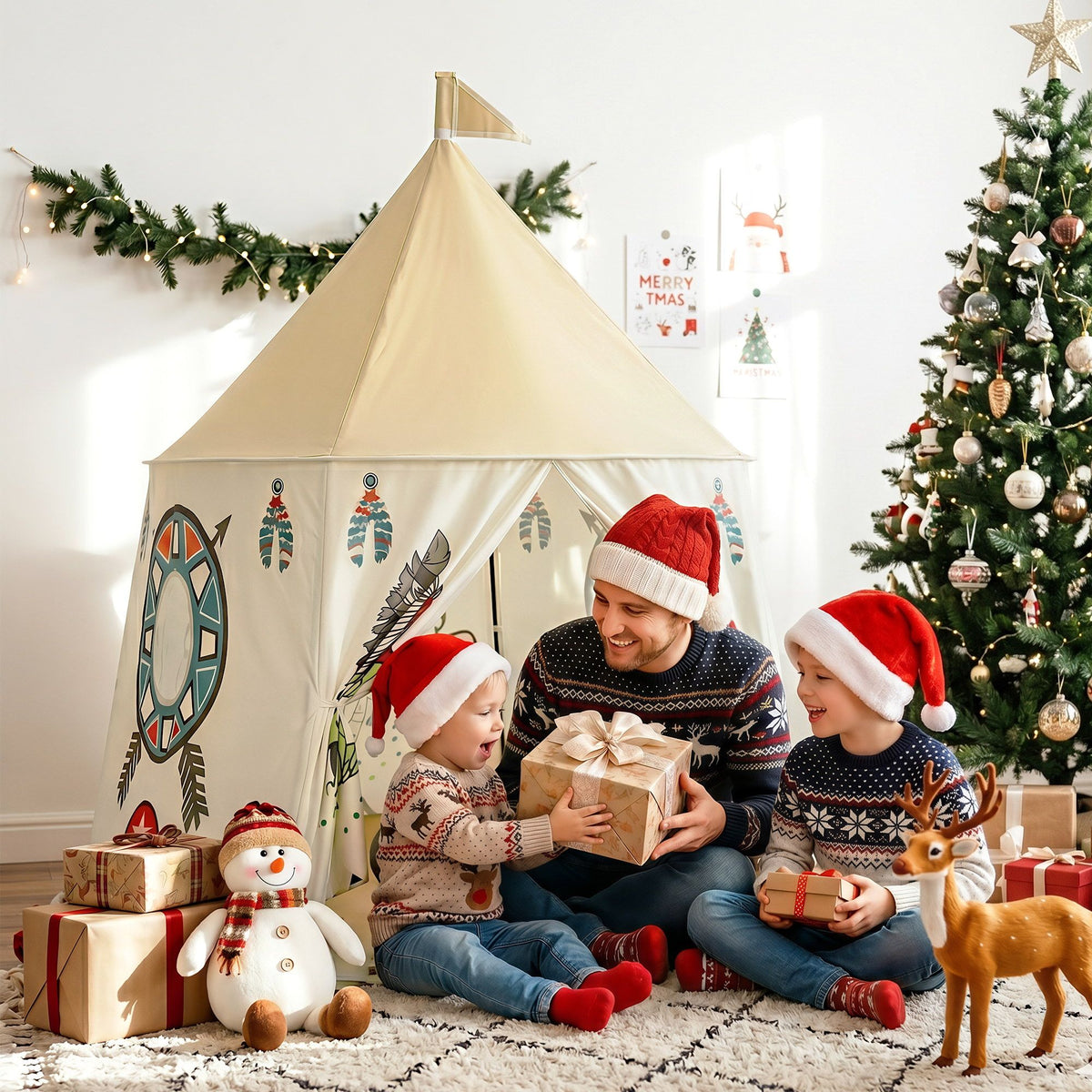 Keezi Castle Play Tent with Carry Bag