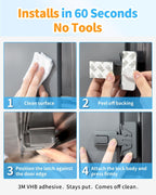 Child Safety Fridge Lock – White, 2-Pack — product image 9