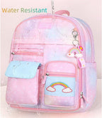 School Backpack with Reflective Strap — Purple — product image 11