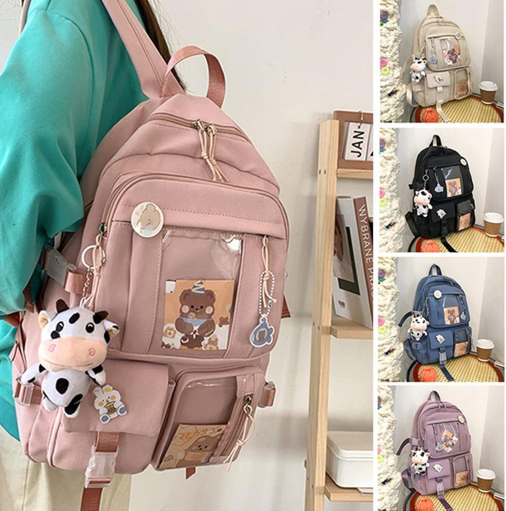 Kids' Backpack with Accessories — Black, 43 × 31 cm — product image 6