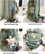 Kids' Backpack with Accessories — Blue, 43 × 31 cm — product image 4