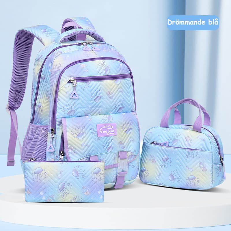 School Backpack, Lunch Bag & Pencil Case — Blue, 3-Piece Set — product image 2