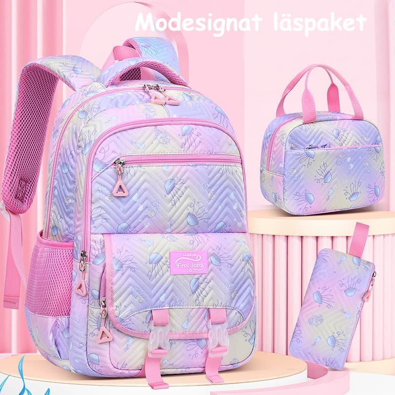 School Backpack, Lunch Bag & Pencil Case — Blue, 3-Piece Set — product image 8