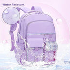School Backpack with Compartments — Pink, 15.6 Inch — product image 4