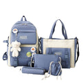 School Backpack Set — Blue, 5 Pieces — product image 1