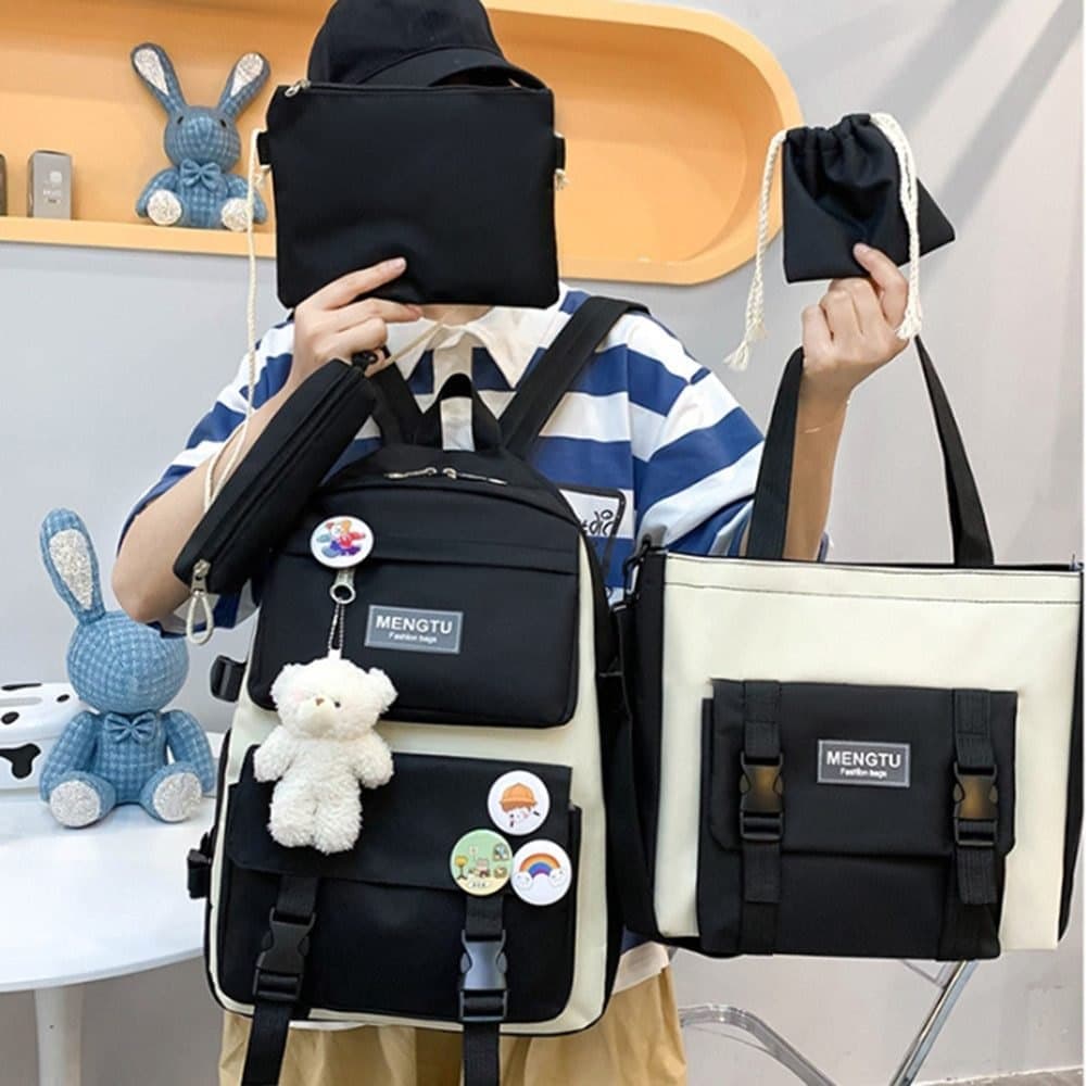 School Backpack Set — Blue, 5 Pieces — product image 3